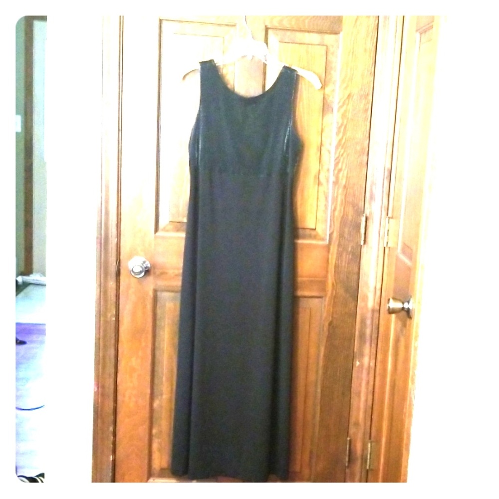 Black shimmery gown
